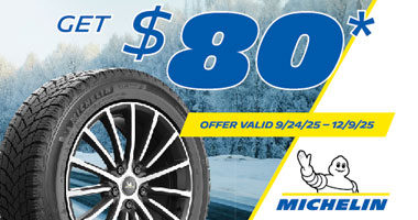 GET a $80 Rebate on MICHELIN tires